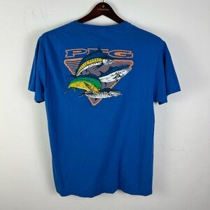 Columbia PFG Men's Short Sleeve Blue T-Shirt Size Large